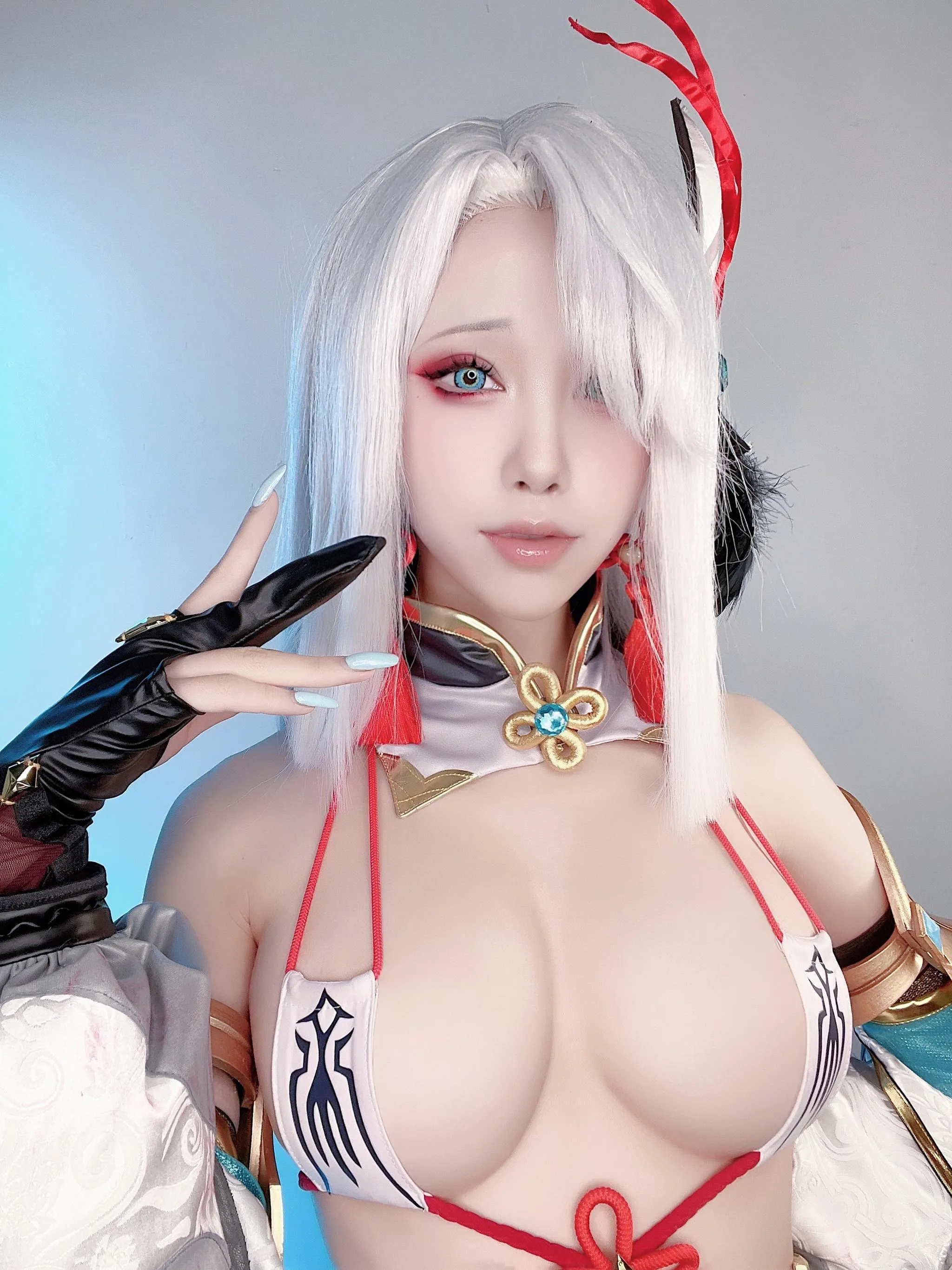 水淼Aqua – NO.110 原神 申鹤-自拍 [60P]插图5